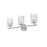 Z-Lite Dover Street 3 Light Vanity, Brushed Nickel/Clear