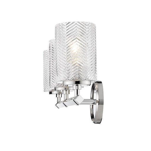 Z-Lite Dover Street 3 Light Vanity, Polished Nickel/Clear