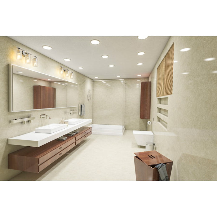 Z-Lite Dover Street 3 Light Vanity, Polished Nickel/Clear