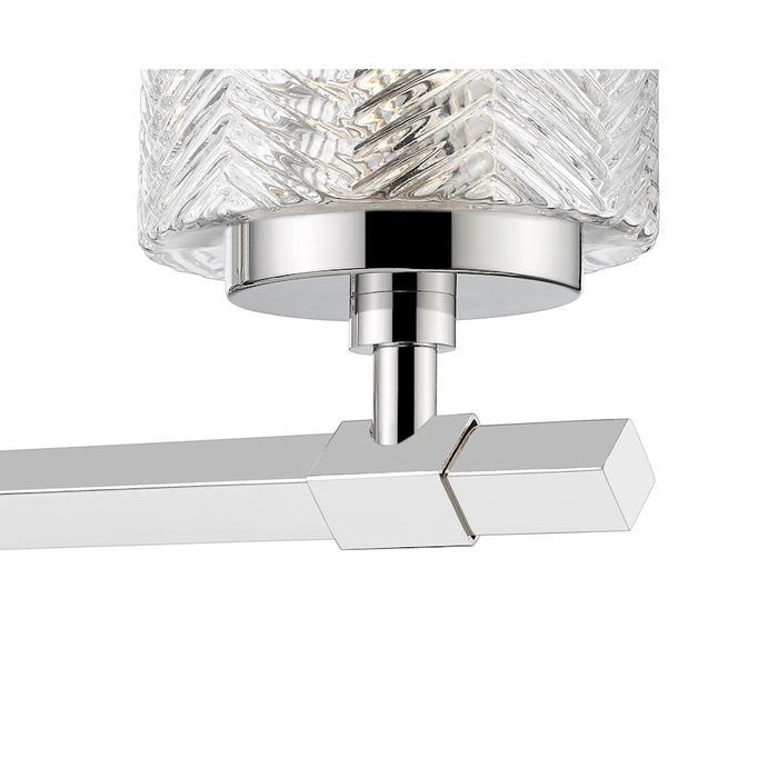 Z-Lite Dover Street 3 Light Vanity, Polished Nickel/Clear