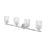 Z-Lite Dover Street 4 Light Vanity, Brushed Nickel/Clear