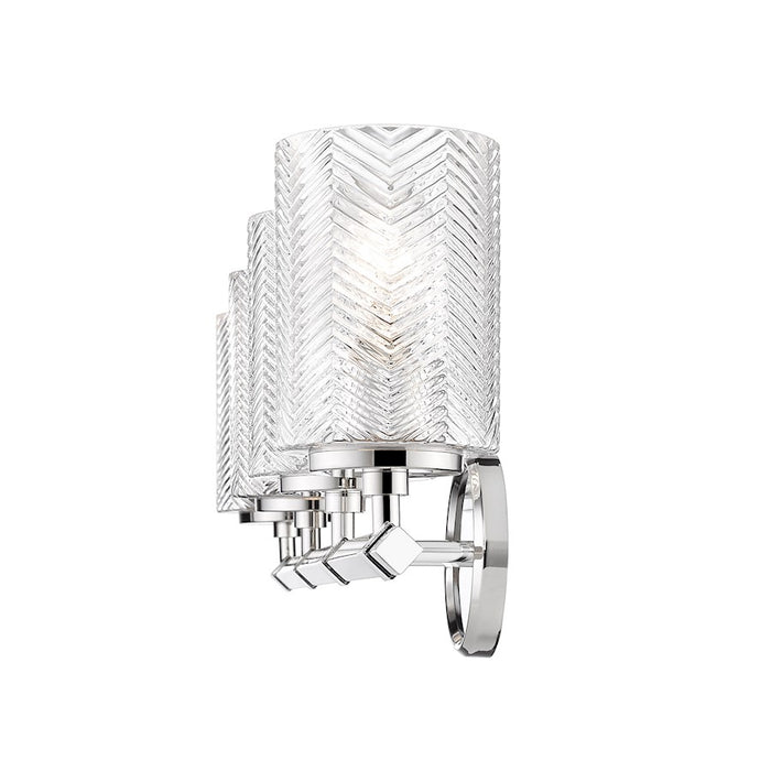 Z-Lite Dover Street 4 Light Vanity, Polished Nickel/Clear