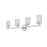 Z-Lite Dover Street 4 Light Vanity, Polished Nickel/Clear