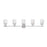 Z-Lite Dover Street 5 Light Vanity, Brushed Nickel/Clear