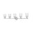 Z-Lite Dover Street 5 Light Vanity, Brushed Nickel/Clear