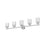 Z-Lite Dover Street 5 Light Vanity, Brushed Nickel/Clear
