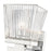 Z-Lite Astor 1 Light Wall Sconce, Chrome/Clear