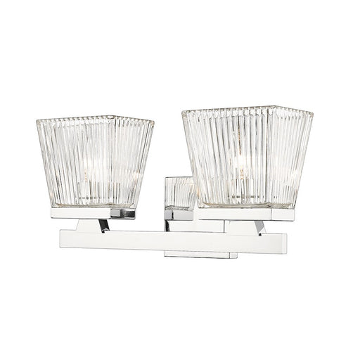 Z-Lite Astor 2 Light Vanity, Chrome/Clear