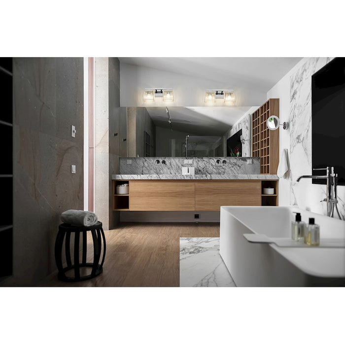 Z-Lite Astor 2 Light Vanity, Chrome/Clear