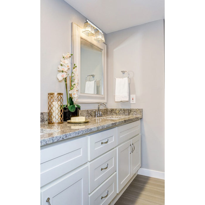 Z-Lite Astor 2 Light Vanity, Chrome/Clear