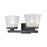 Z-Lite Astor 2 Light Vanity, Matte Black/Clear