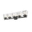 Z-Lite Astor 5 Light Vanity, Matte Black/Clear