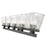 Z-Lite Astor 5 Light Vanity, Matte Black/Clear