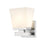 Z-Lite Astor 1 Light Wall Sconce, Brushed Nickel/Etched Opal