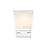 Z-Lite Astor 1 Light Wall Sconce, Chrome/Etched Opal