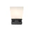 Z-Lite Astor 1 Light Wall Sconce, Matte Black/Etched Opal