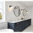 Z-Lite Astor 1 Light Wall Sconce, Matte Black/Etched Opal