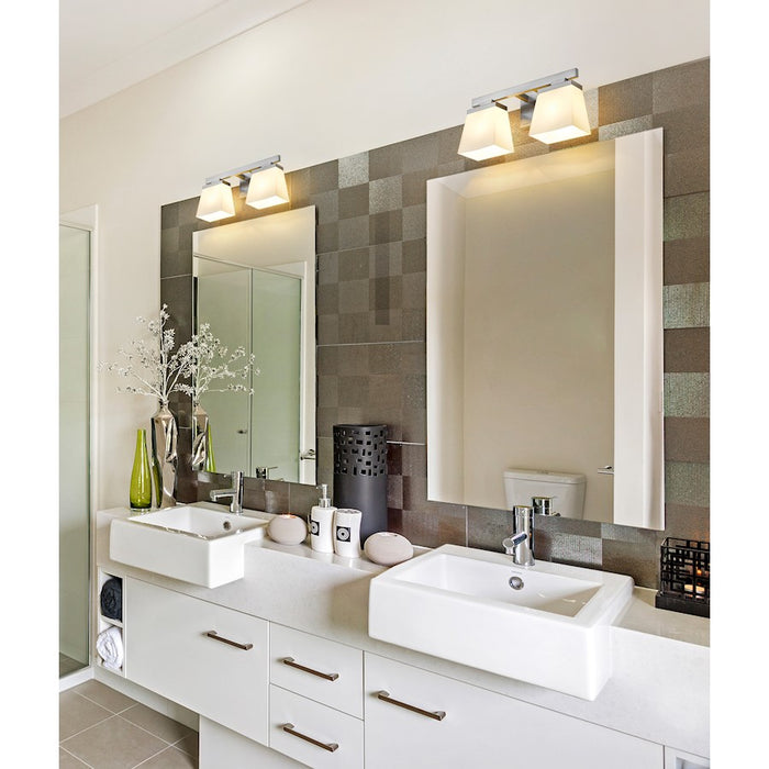 Z-Lite Astor 2 Light Vanity, Brushed Nickel/Etched Opal