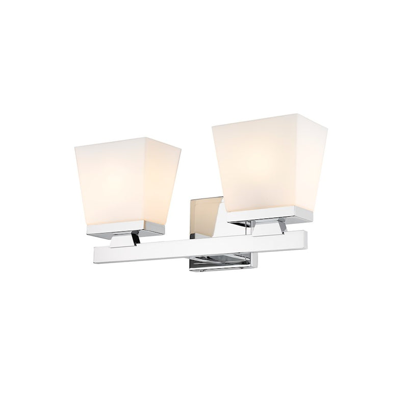 Z-Lite Astor 2 Light Vanity, Chrome/Etched Opal