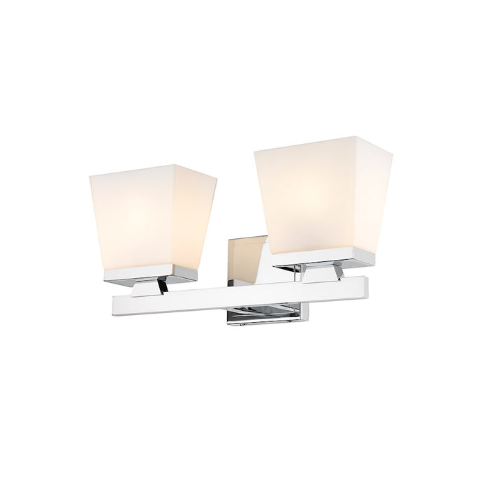 Z-Lite Astor 2 Light Vanity, Chrome/Etched Opal