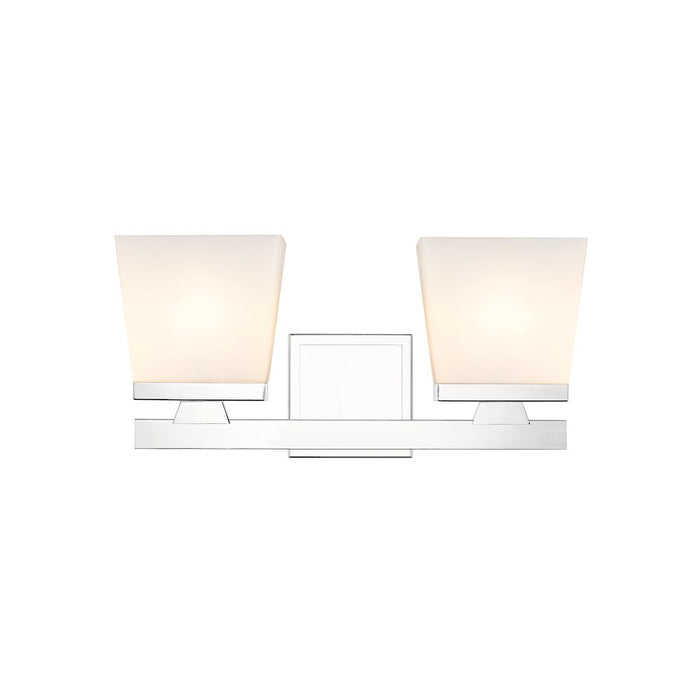 Z-Lite Astor 2 Light Vanity, Chrome/Etched Opal