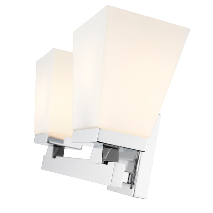 Z-Lite Astor 2 Light Vanity, Chrome/Etched Opal