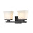 Z-Lite Astor 2 Light Vanity, Matte Black/Etched Opal