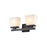Z-Lite Astor 2 Light Vanity, Matte Black/Etched Opal