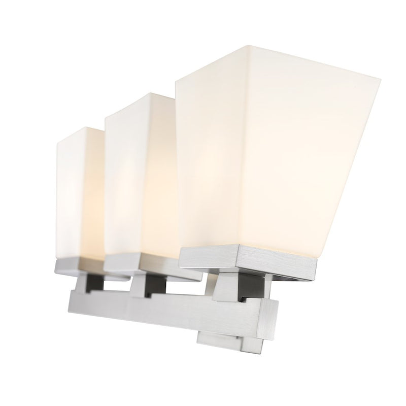 Z-Lite Astor 3 Light Vanity, Brushed Nickel/Etched Opal
