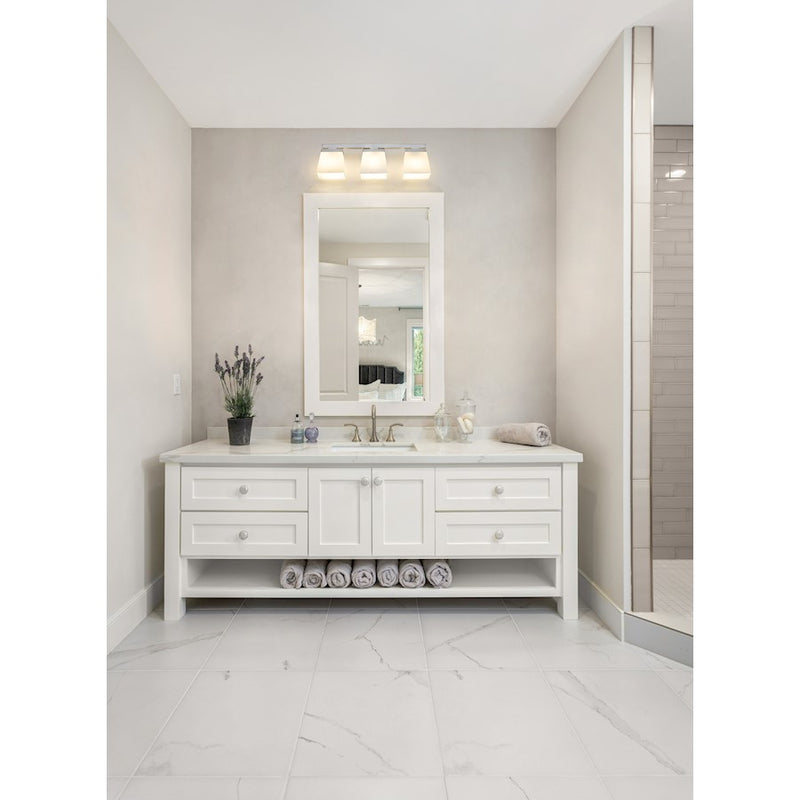 Z-Lite Astor 3 Light Vanity, Brushed Nickel/Etched Opal