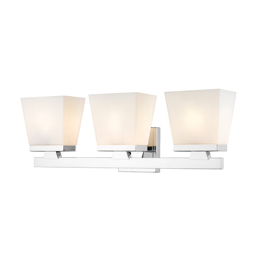 Z-Lite Astor 3 Light Vanity, Chrome/Etched Opal