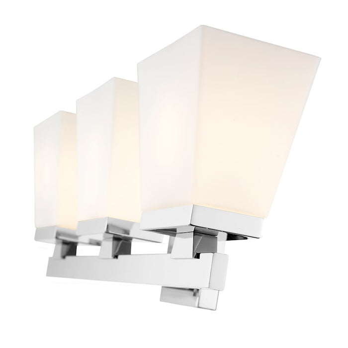 Z-Lite Astor 3 Light Vanity, Chrome/Etched Opal