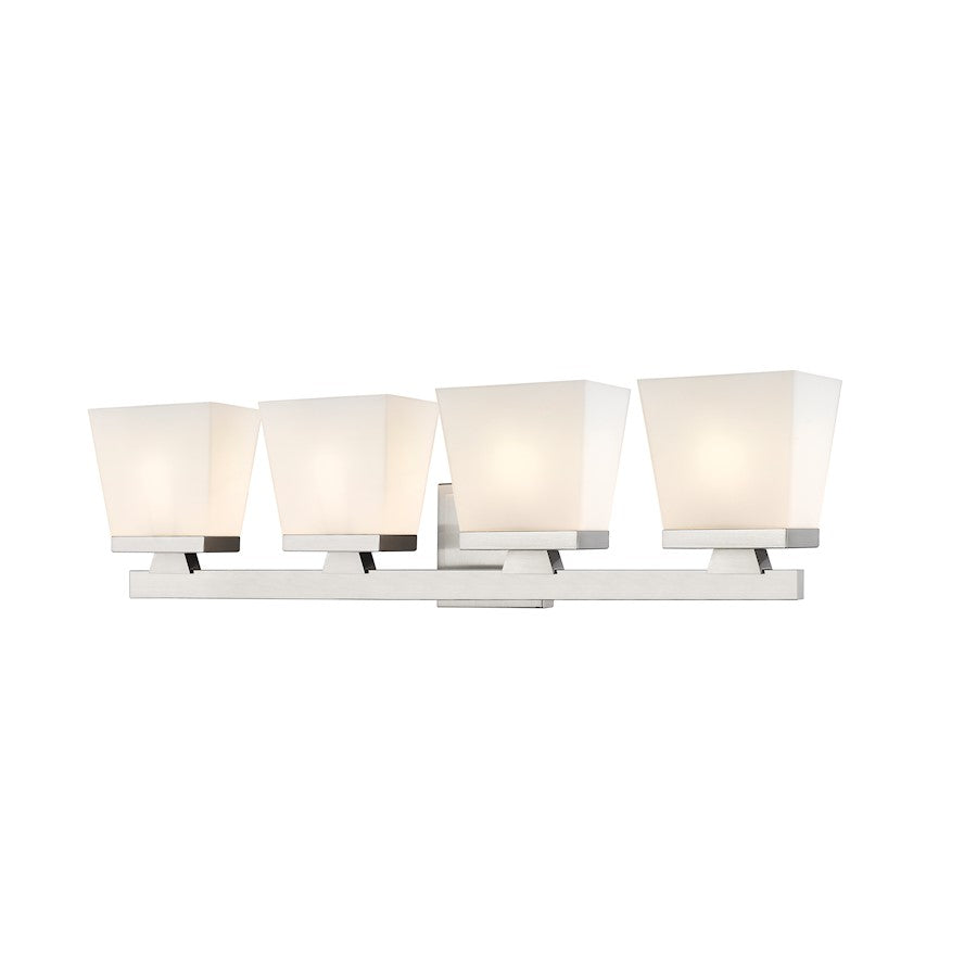 Z-Lite Astor 4 Light Vanity, Brushed Nickel/Etched Opal - 1937-4V-BN