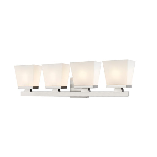 Z-Lite Astor 4 Light Vanity, Brushed Nickel/Etched Opal