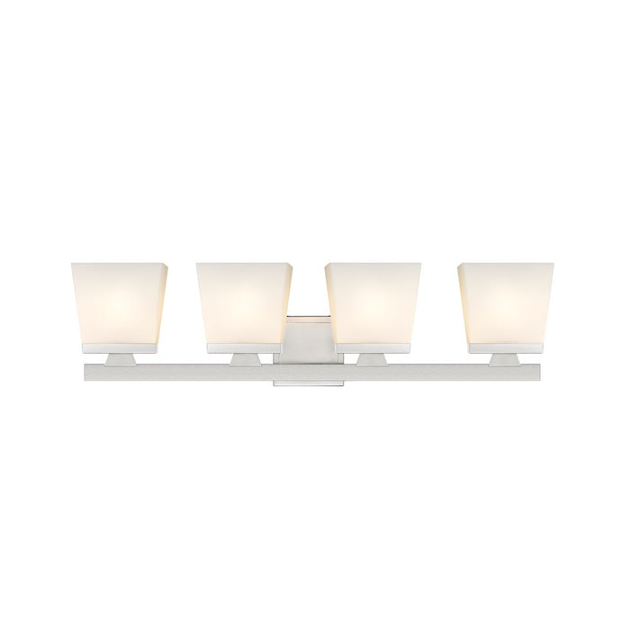 Z-Lite Astor 4 Light Vanity, Brushed Nickel/Etched Opal