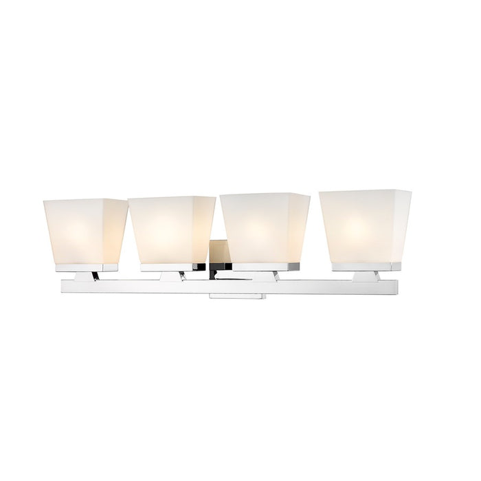 Z-Lite Astor 4 Light Vanity, Chrome/Etched Opal