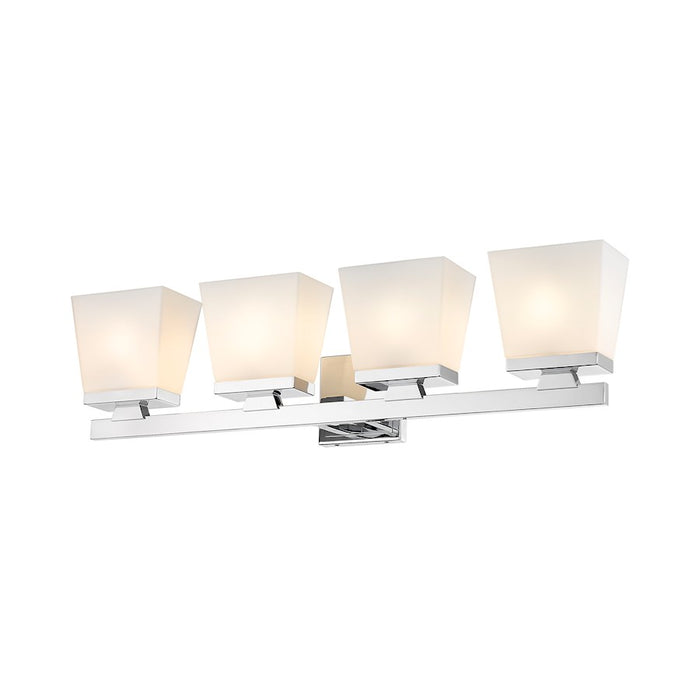 Z-Lite Astor 4 Light Vanity, Chrome/Etched Opal