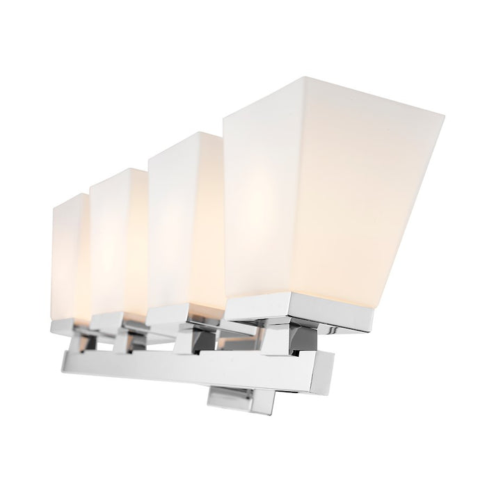 Z-Lite Astor 4 Light Vanity, Chrome/Etched Opal