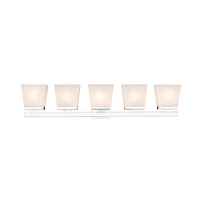 Z-Lite Astor 5 Light Vanity, Chrome/Etched Opal