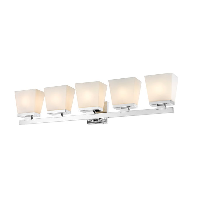 Z-Lite Astor 5 Light Vanity, Chrome/Etched Opal