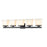Z-Lite Astor 5 Light Vanity, Matte Black/Etched Opal - 1937-5V-MB