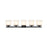 Z-Lite Astor 5 Light Vanity, Matte Black/Etched Opal