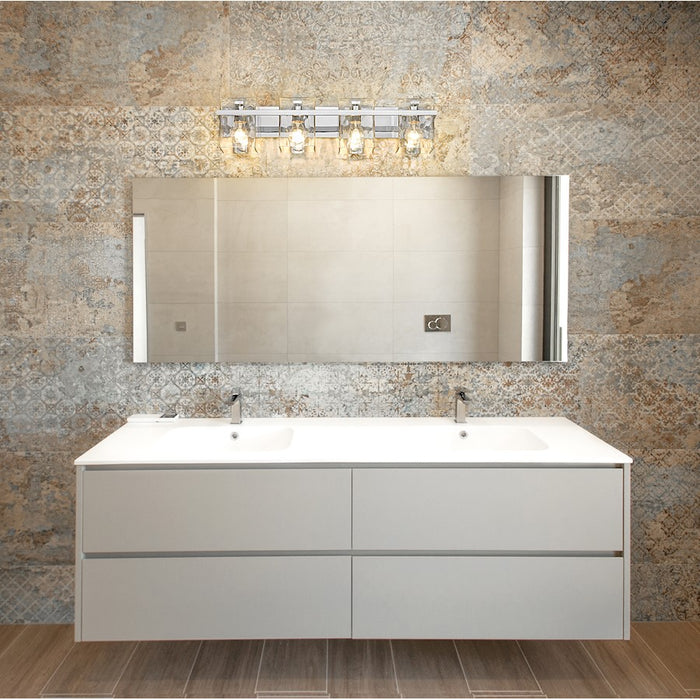 Z-Lite Bennington 4 Light Vanity, Clear