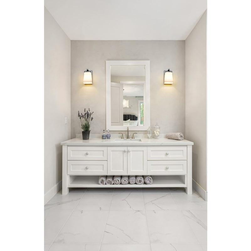 Z-Lite Darcy 1 Light Wall Sconce, Etched Opal
