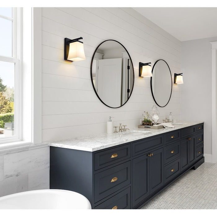 Z-Lite Darcy 1 Light Wall Sconce, Etched Opal
