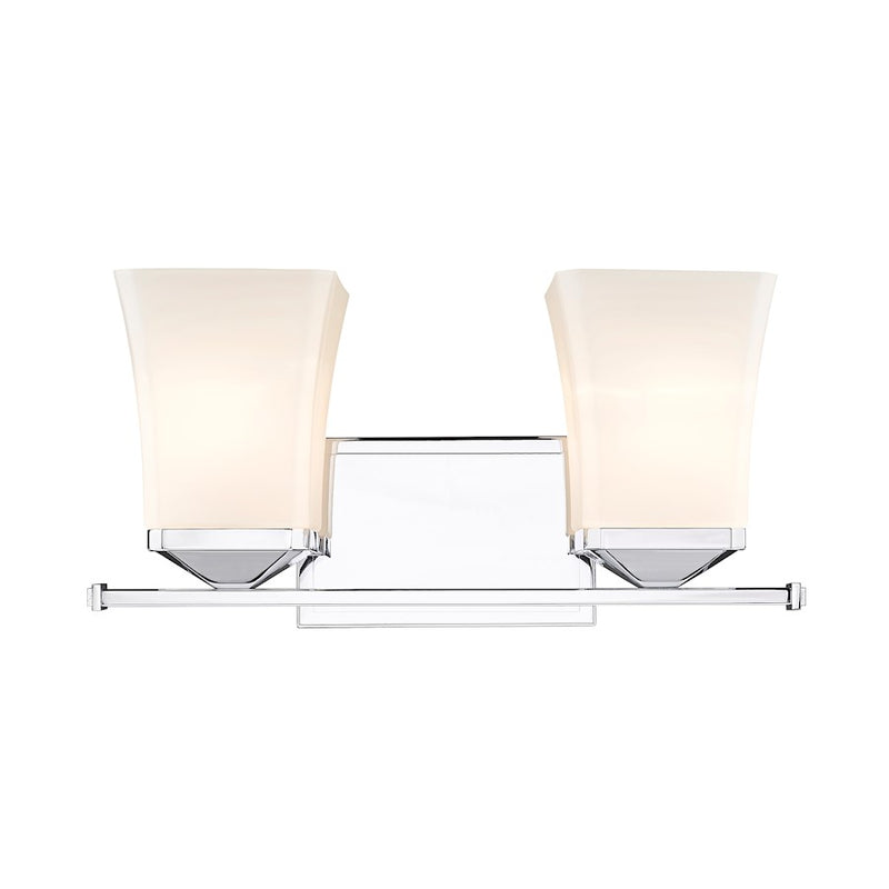 Z-Lite Darcy 2 Light Vanity, Etched Opal