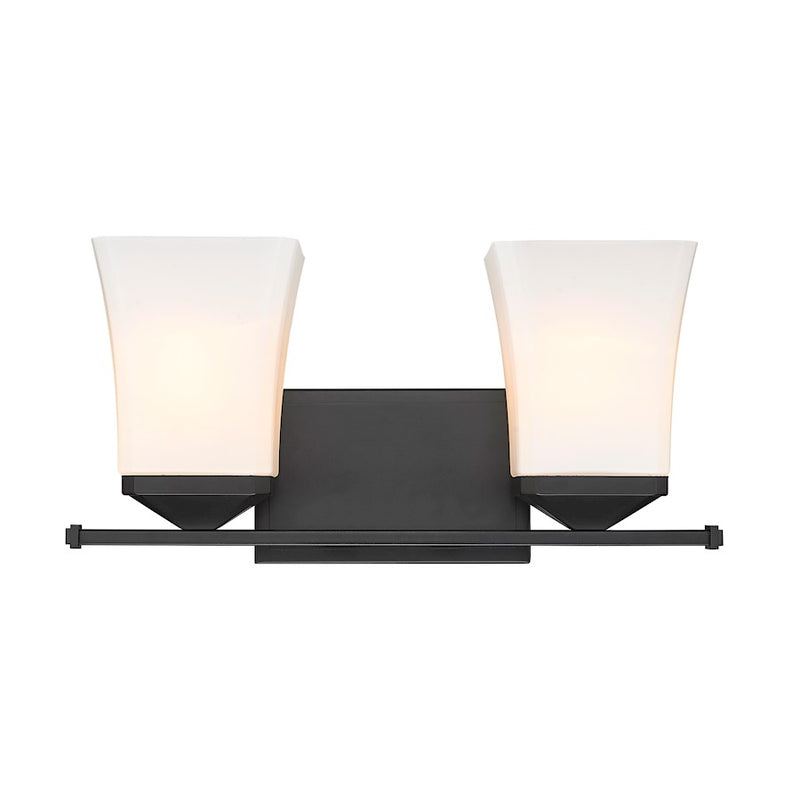 Z-Lite Darcy 2 Light Vanity, Etched Opal