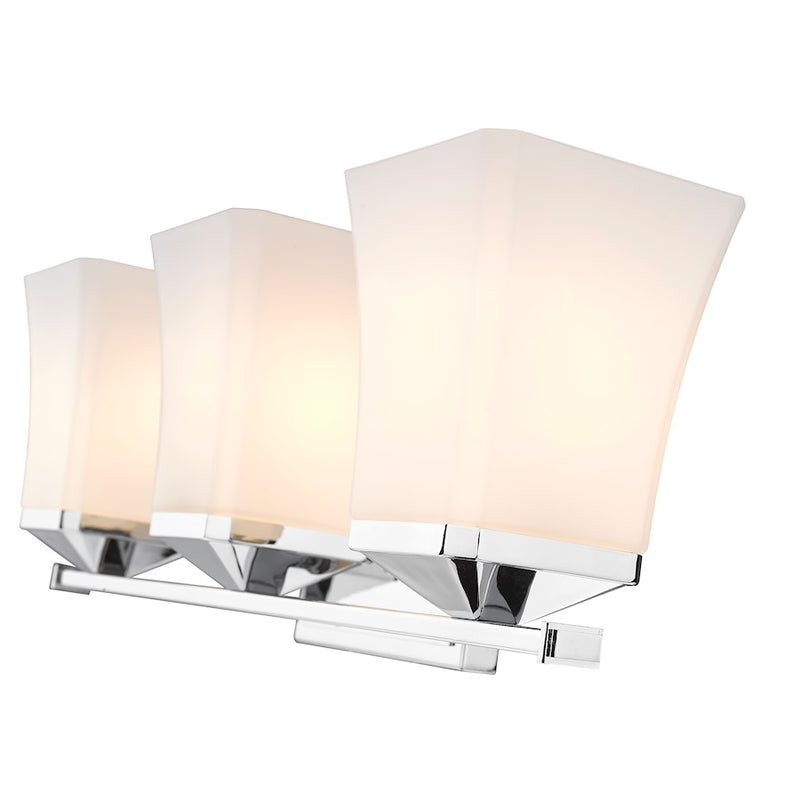 Z-Lite Darcy 3 Light Vanity, Etched Opal