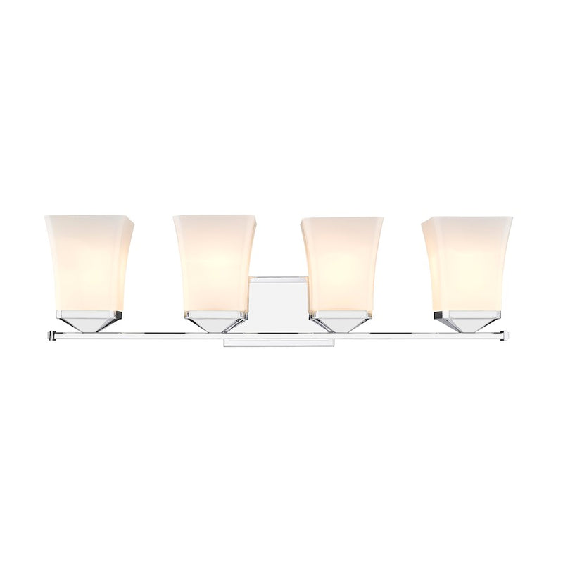 Z-Lite Darcy 4 Light Vanity, Etched Opal
