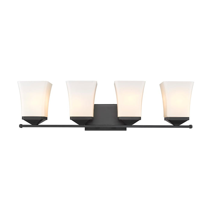 Z-Lite Darcy 4 Light Vanity, Etched Opal